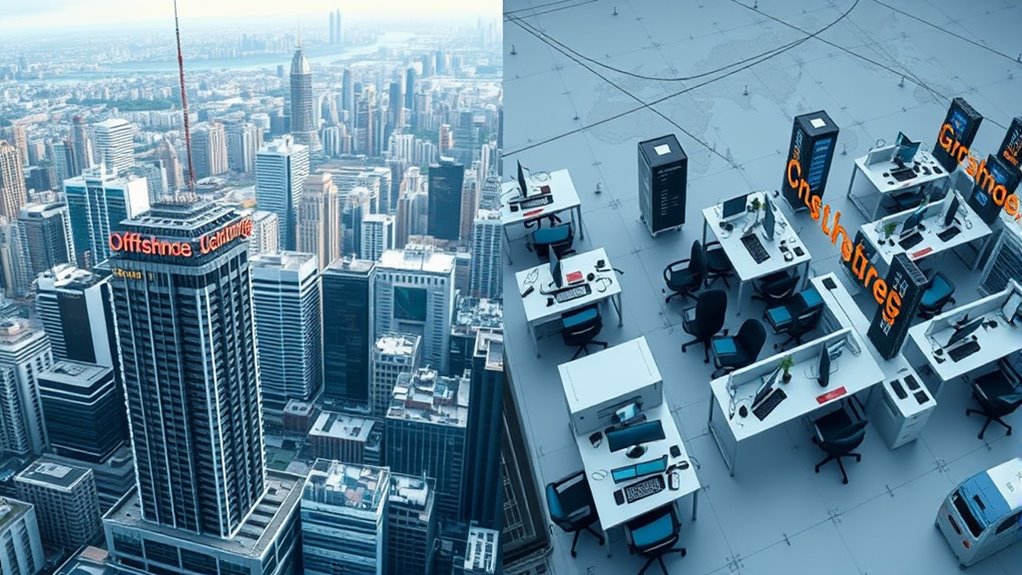 offshoring versus outsourcing strategies